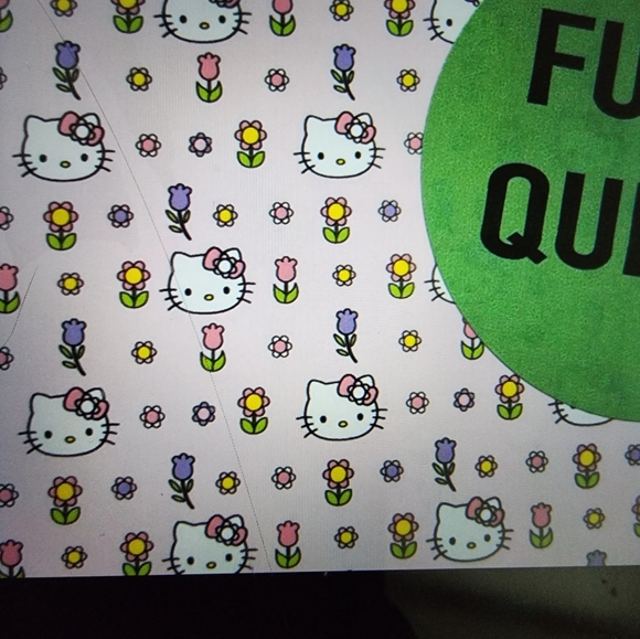 NWT Adorable Spring Hello Kitty Queen comfy blanket🪻🌷🌺 - Picture 2 of 7